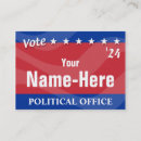 Suche nach politische visitenkarten Kampagne