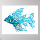 Suche nach abstrakte fische poster Blau