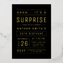 Suche nach überraschen sie 40 geburtstag einladungen Schwarz und gold