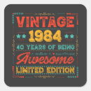 Suche nach 1984 aufkleber 40 geburtstag