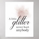 Suche nach rosa glitzern poster Typografie