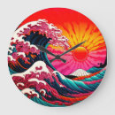 Suche nach die große welle von kanagawa wanduhren Vintag