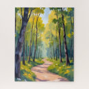 Suche nach wald puzzle Aquarell