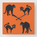 Suche nach halloween katzen wanduhren Orange