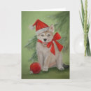 Suche nach grauer welpe karten Weihnachtskarte