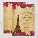 Suche nach rosa eiffelturm einladungen Quinceanera