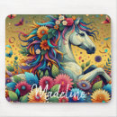 Suche nach weißes pferd mousepads Blumen