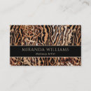 Suche nach animal print visitenkarten Schick