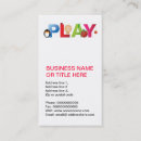 Suche nach wortspiele visitenkarten Kinder