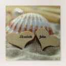 Suche nach herz im sand puzzle Ozean