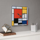 Suche nach mondrian wanduhren Abstrakt