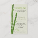 Suche nach grüner bambus visitenkarten Wellness center