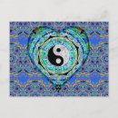 Suche nach yin yang postkarten Blau