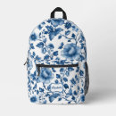 Suche nach toile de jouy taschen Blau und weiß