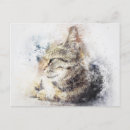 Suche nach gemalte katze postkarten Schön