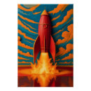 Suche nach raketen poster Retro