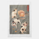 Suche nach japanische katze geschirr tücher Vintag
