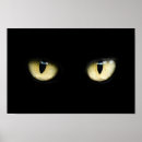 Suche nach katzenaugen poster Schwarze katze