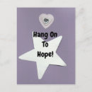 Suche nach hoffnung postkarten Lila