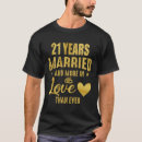 Suche nach 21 hochzeitstag tshirts Ehefrau