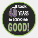 Suche nach glücklicher 40 geburtstag aufkleber Lustig