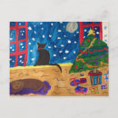 Suche nach katzen weihnachten postkarten Schwarz