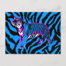 Suche nach wilder tiger postkarten Blau