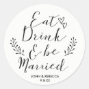 Suche nach essen trinken aufkleber Typografie