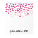 Suche nach rosa herz notizblock Personalisiert