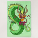 Suche nach roter drache puzzle Blau
