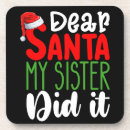 Suche nach weihnachtsmann untersetzer Familie