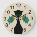 Suche nach moderne katze wanduhren Mitte des jahrhunderts