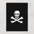 Suche nach piratenflaggen postkarten Schwarz