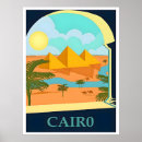 Suche nach kairo ägypten poster Vintag