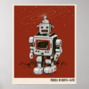 Suche nach raketen poster Roboter
