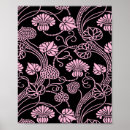 Suche nach schwarze muster poster Blumenmuster
