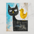 Suche nach schwarzer vogel postkarten Gelb