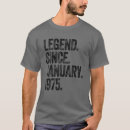 Suche nach legende seit 1975 tshirts Geboren