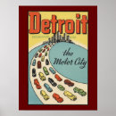 Suche nach detroit poster Vintage
