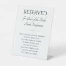 Suche nach gedenkzeichen für die hochzeit hochzeitsschilder Für sie
