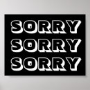 Suche nach es tut mir leid poster Wand