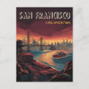 Suche nach san francisco skyline postkarten Reiseplakat