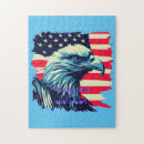 Suche nach amerikanischer adler puzzle Rot weiß und blau