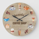 Suche nach coffee shop wanduhren Kaffee