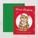 Suche nach rote katze postkarten Frohe weihnachten