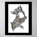 Suche nach schwarz weißer wolf poster Wölfe