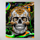 Suche nach sugar skull poster Schwarz