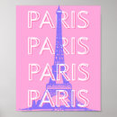 Suche nach paris rosa poster Eiffelturm