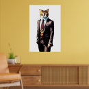 Suche nach katze im anzug poster Katzenliebhaber