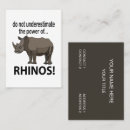 Suche nach nashorn visitenkarten Safari